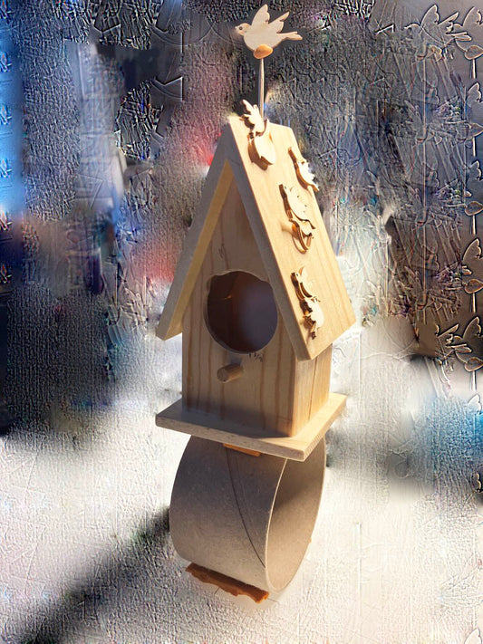 The base parts of creating a new clock starts with random shapes and form in wood and paperboard.