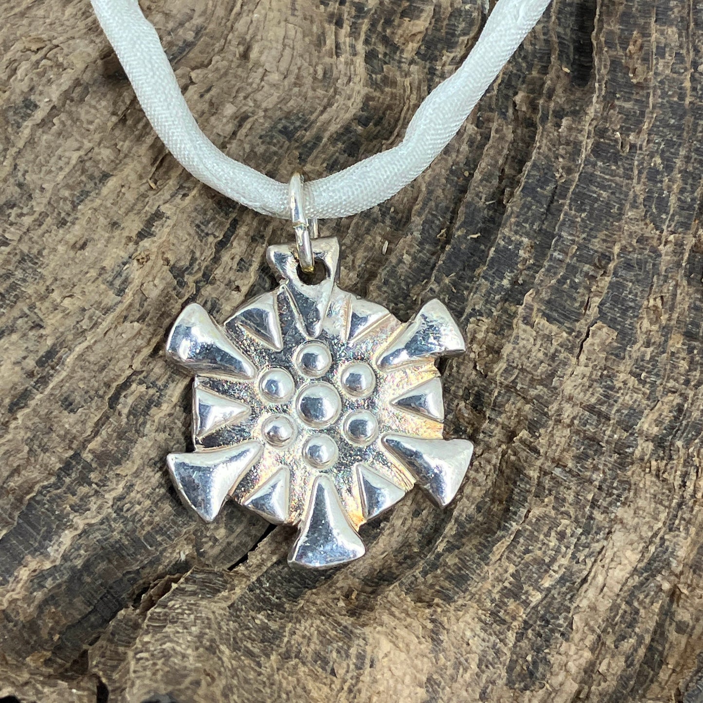 Silver Snow Fall Charm Necklace