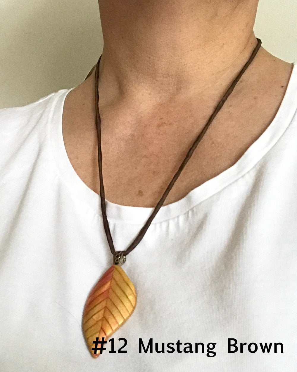 Example of Mustang Brown Silk Cord (pendant NOT included) 2mm thick silk cord finished with silver plated lobster or spring ring clasp, handmade accessory by Linda Stiles Smith of NatureScapes Studio.