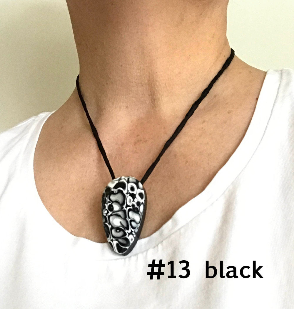 Example of 2mm thick black silk cord finished with silver plated lobster or spring ring clasp, handmade accessory by Linda Stiles Smith of NatureScapes Studio. Pendant is NOT included. Example to show the look only.
