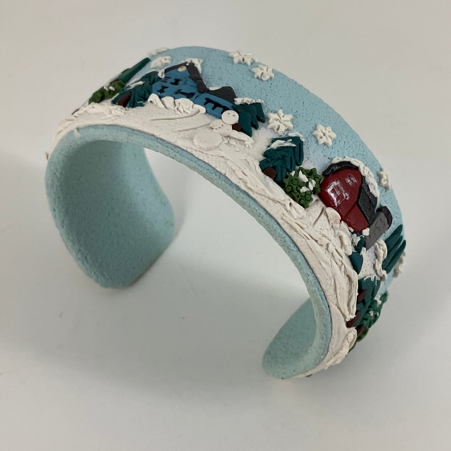 Winter Scene Cuff Bracelet