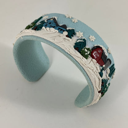 Winter Scene Cuff Bracelet