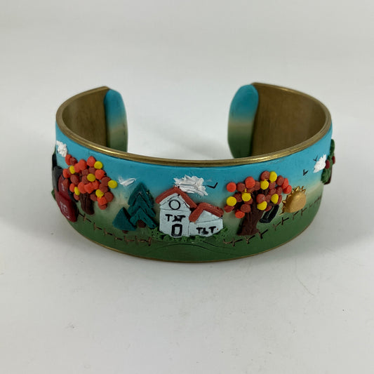 Autumn scenic Cuff Bracelet
