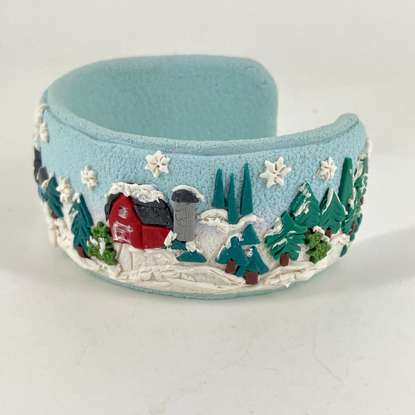 Winter Scene Cuff Bracelet