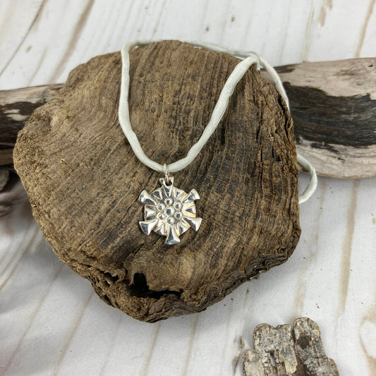 Silver Snow Fall Charm Necklace