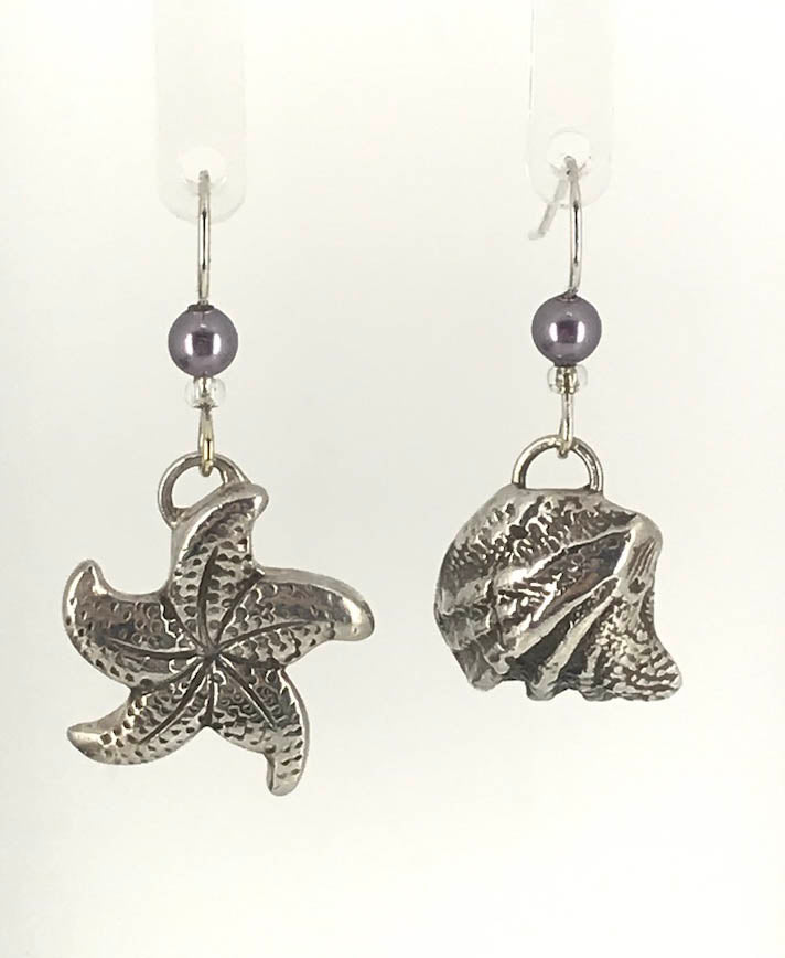 Sea Life Fine silver Earrings