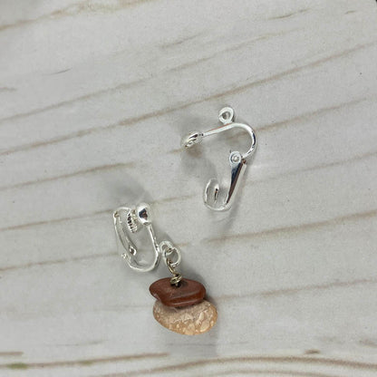 Silver Plate clip earrings for any type dangle earrings. Ready to change out from hook earrings. At NatureScapes Studio.