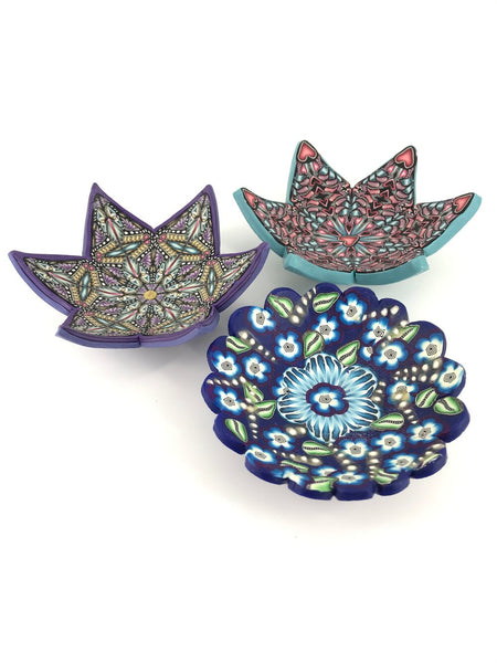 Colorful One-of-a-Kind Trinket Dishes