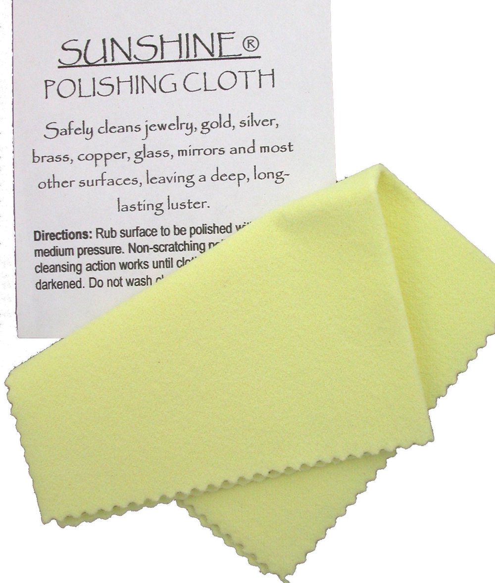 Sunshine Polishing Cloth from NatureScapes Studio. Front view.