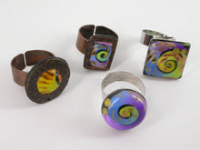 Load image into Gallery viewer, Swirls of Color Adjustable Rings
