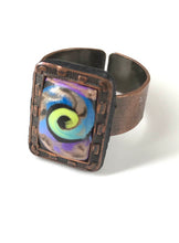 Load image into Gallery viewer, Swirls of Color Adjustable Rings
