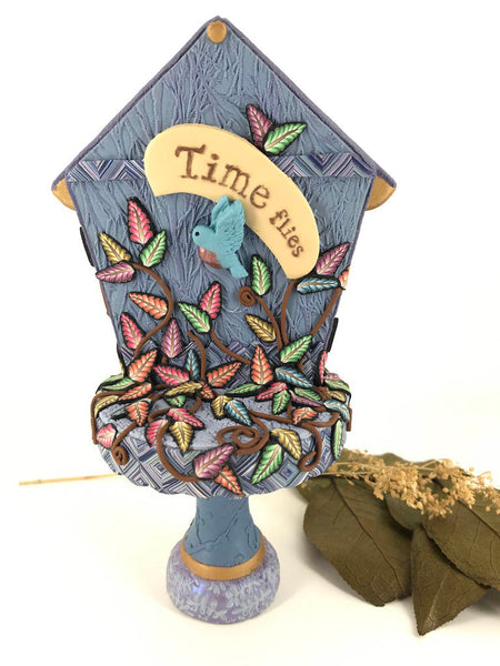 Time Flies Cupcake Stand Desk Clock