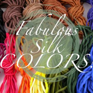 Vibrant Colored Silk Necklace Cords