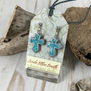 Inner Glow Cross Earrings